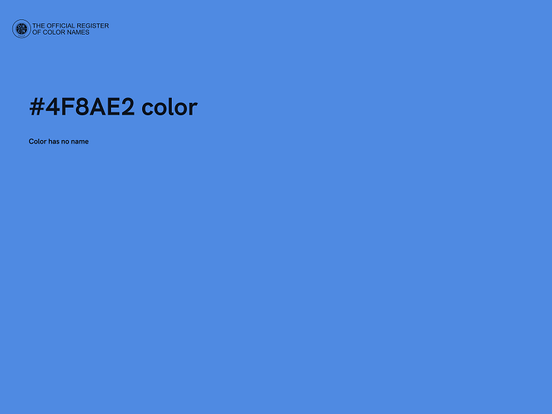 #4F8AE2 color image