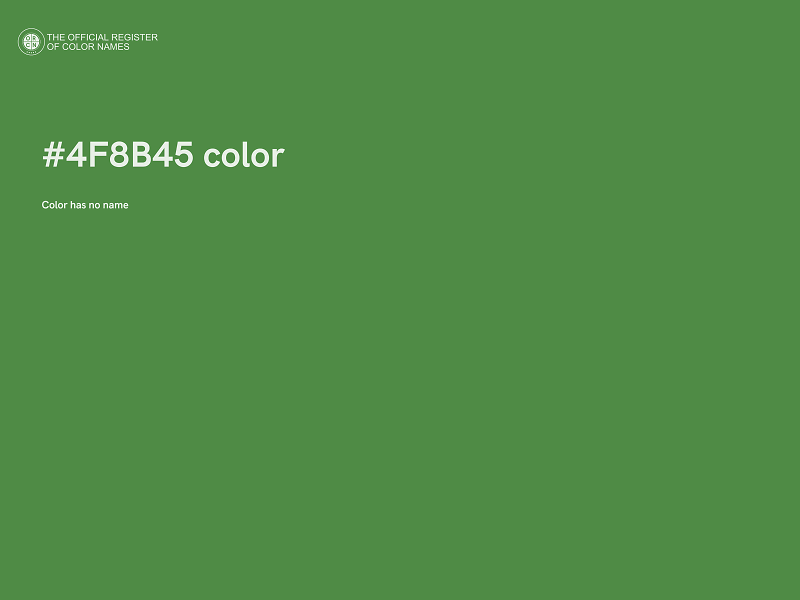 #4F8B45 color image