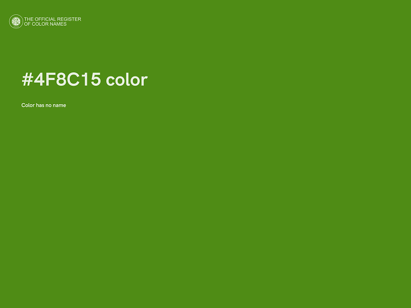 #4F8C15 color image