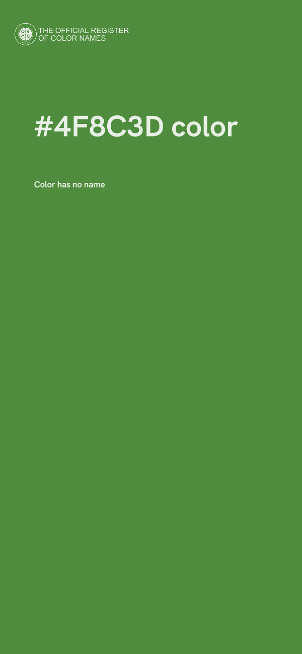 #4F8C3D color image
