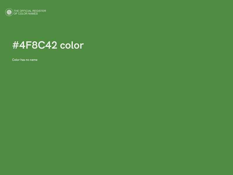 #4F8C42 color image