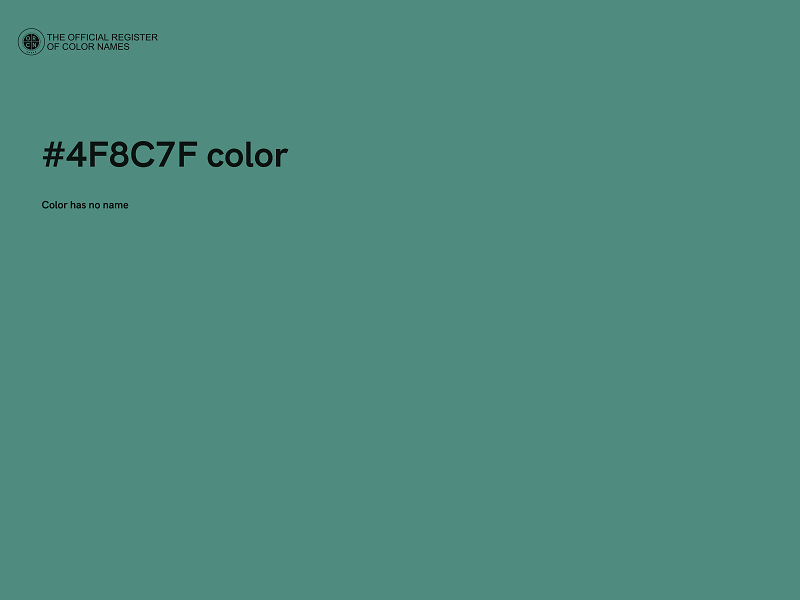 #4F8C7F color image