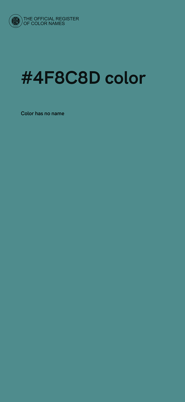 #4F8C8D color image