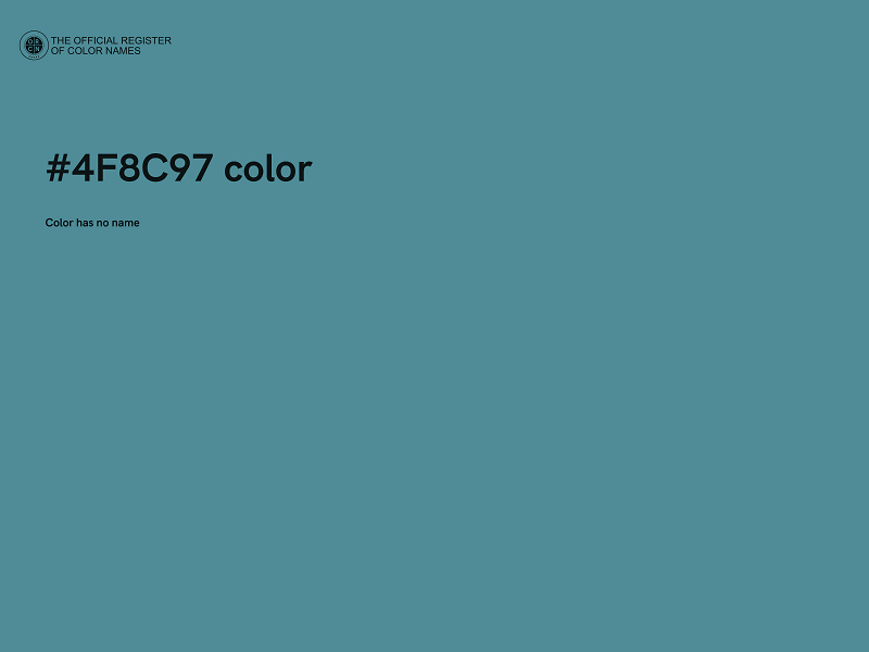 #4F8C97 color image