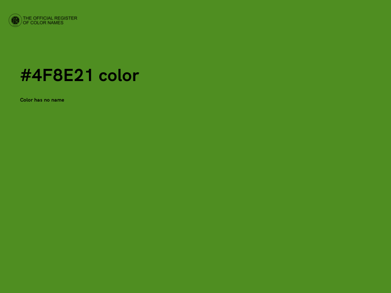 #4F8E21 color image