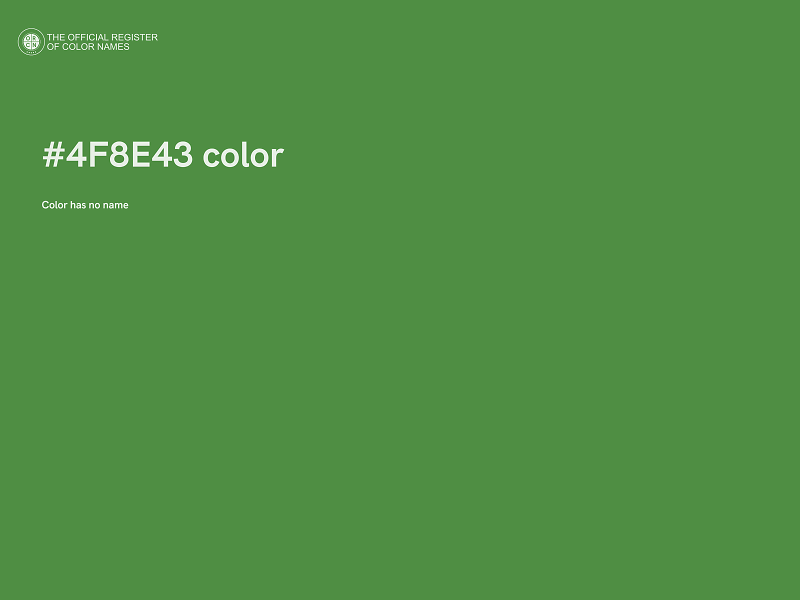 #4F8E43 color image