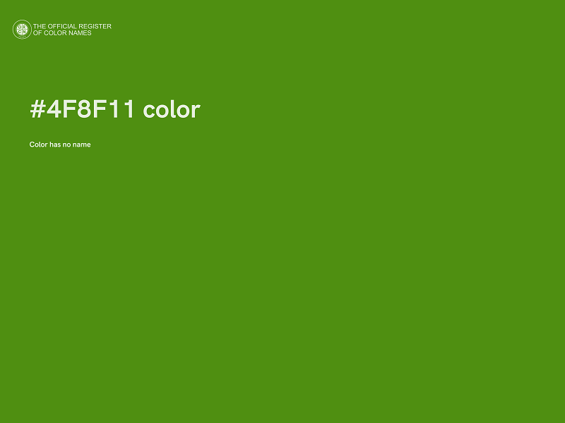 #4F8F11 color image