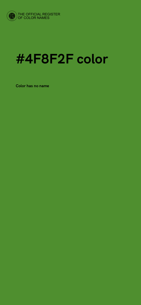#4F8F2F color image