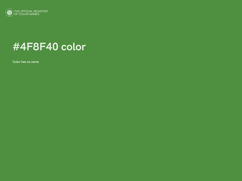 #4F8F40 color image