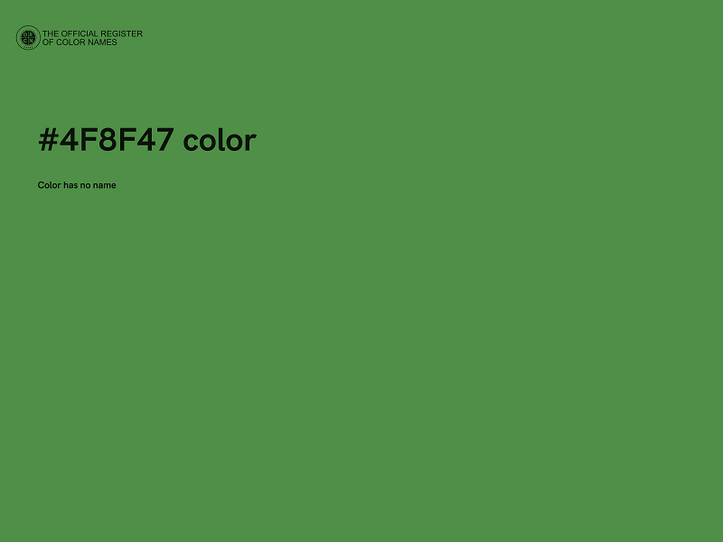 #4F8F47 color image