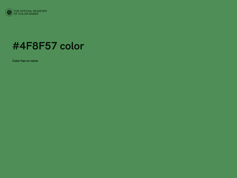 #4F8F57 color image