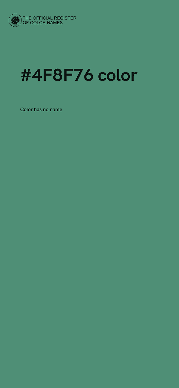 #4F8F76 color image