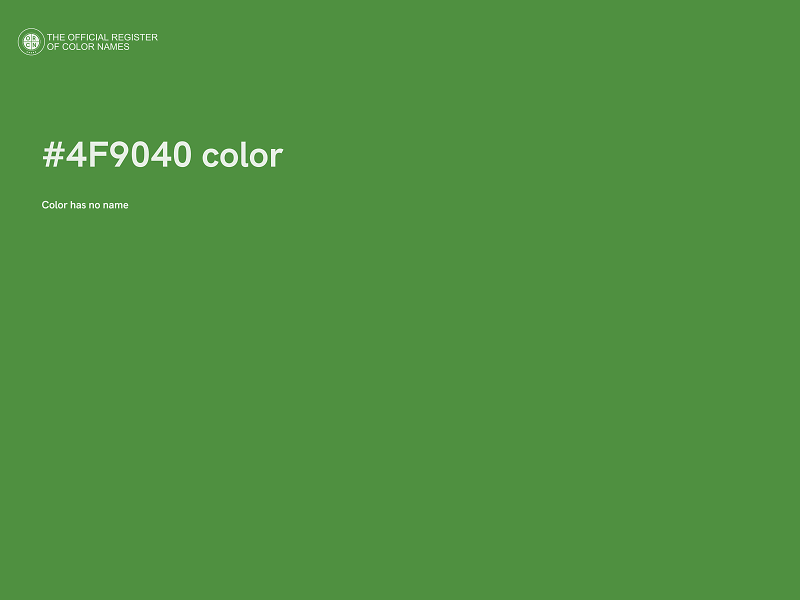 #4F9040 color image