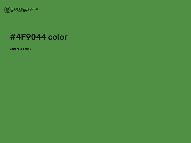 #4F9044 color image