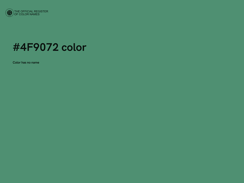 #4F9072 color image