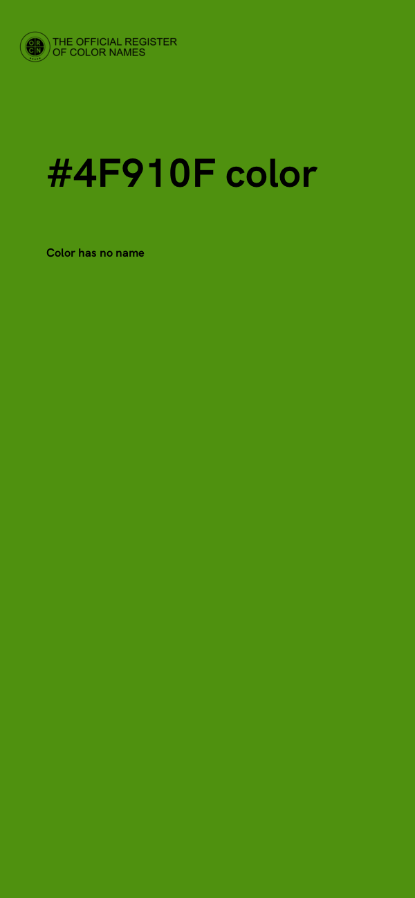 #4F910F color image