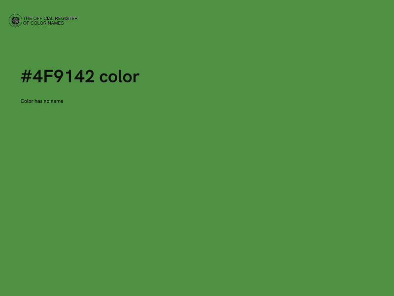 #4F9142 color image
