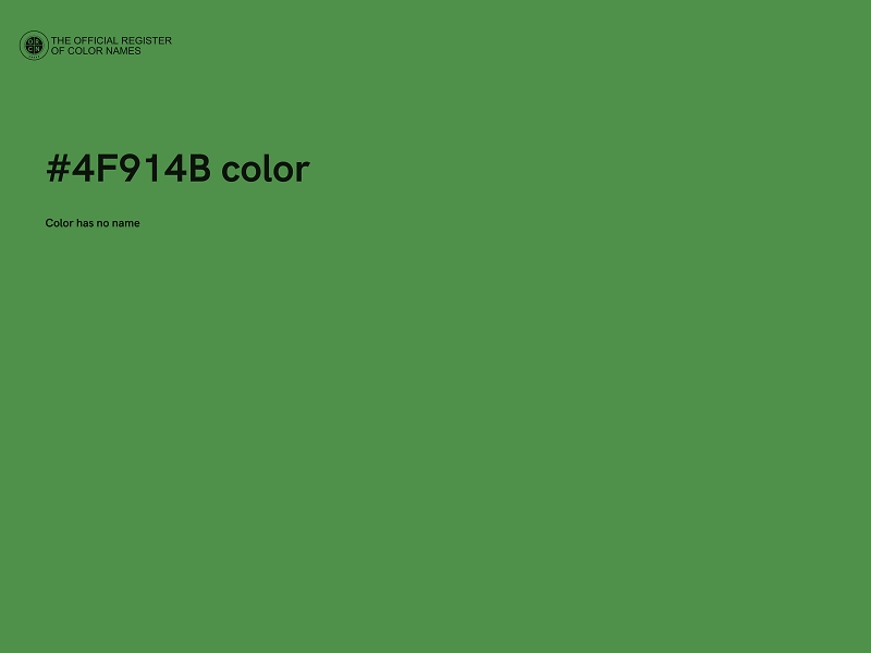 #4F914B color image