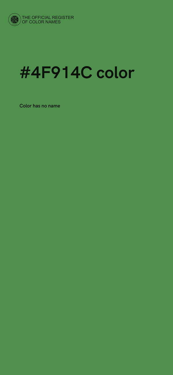 #4F914C color image