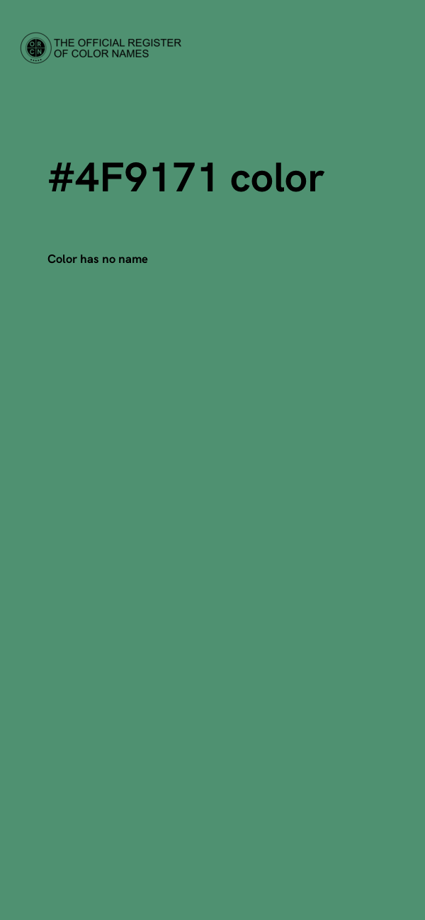 #4F9171 color image