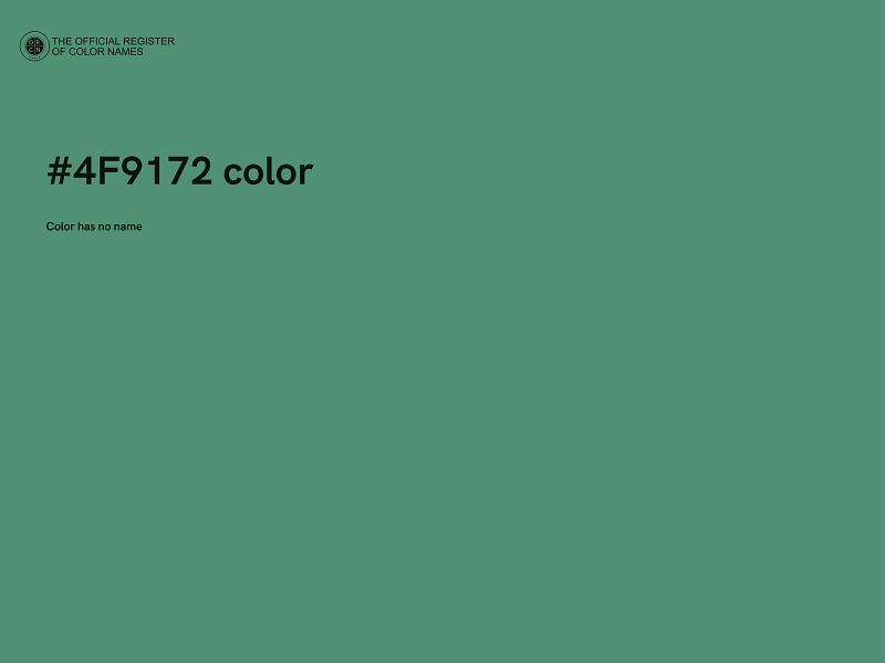 #4F9172 color image
