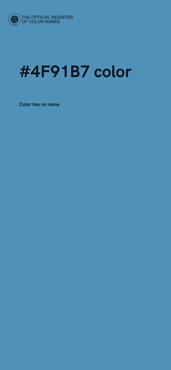 #4F91B7 color image