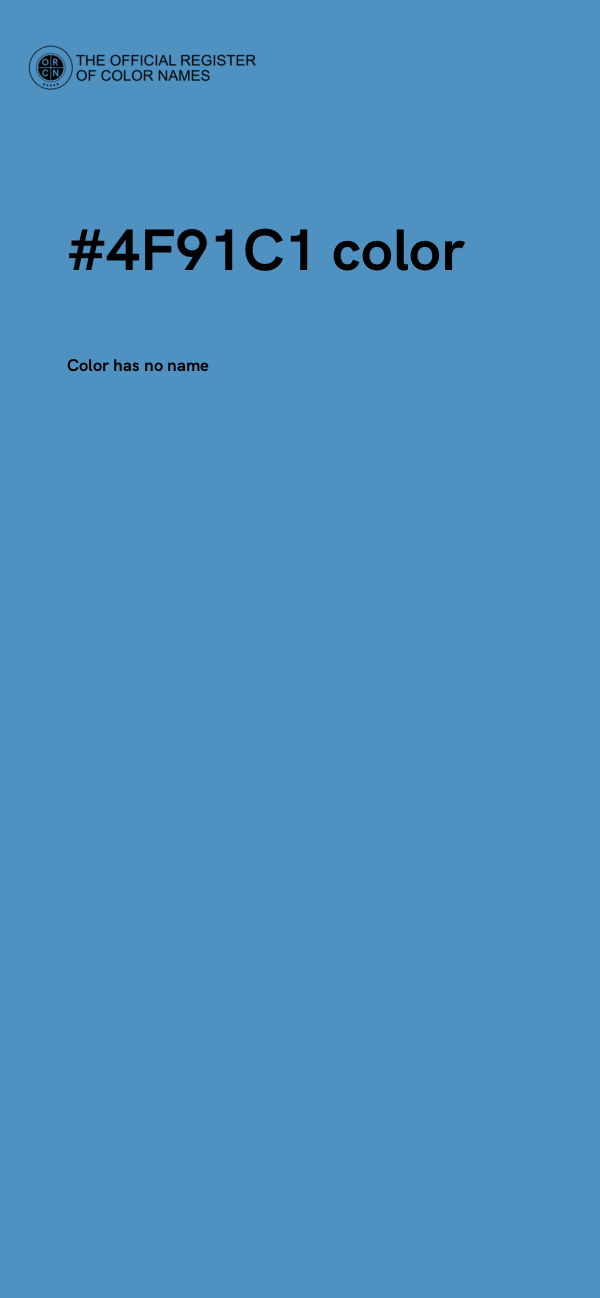 #4F91C1 color image