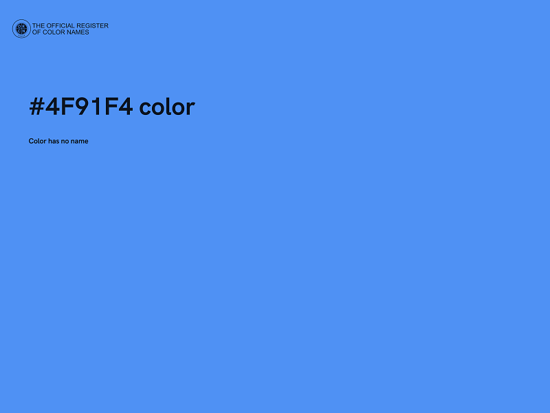 #4F91F4 color image