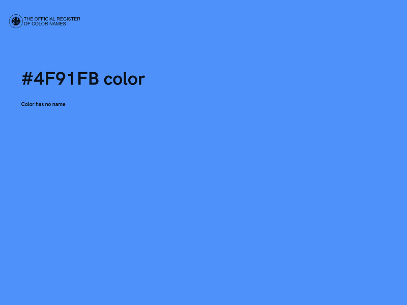 #4F91FB color image