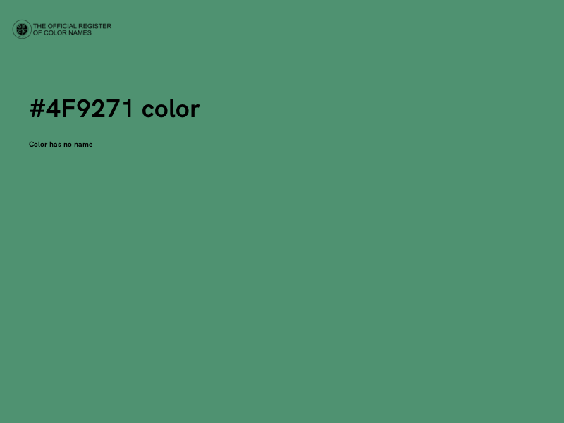#4F9271 color image