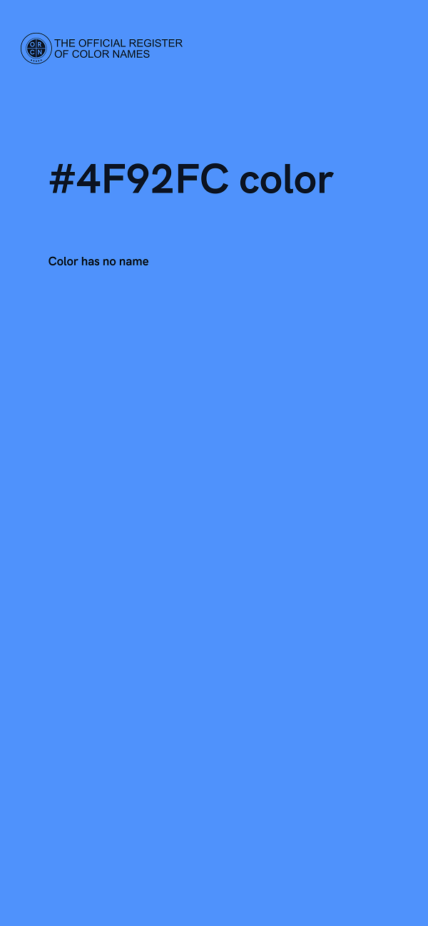 #4F92FC color image