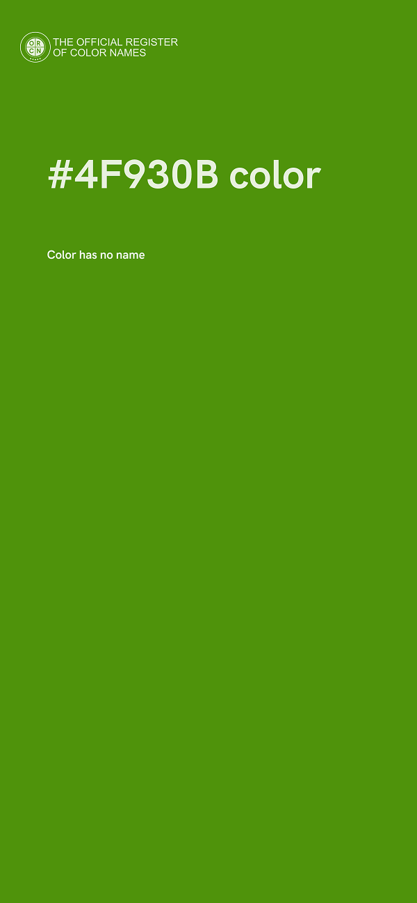 #4F930B color image