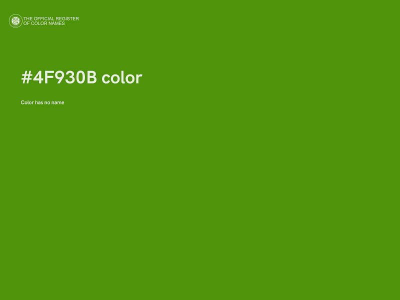 #4F930B color image