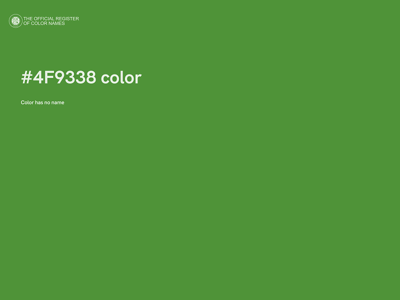 #4F9338 color image