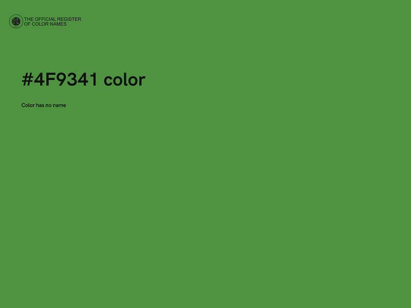 #4F9341 color image