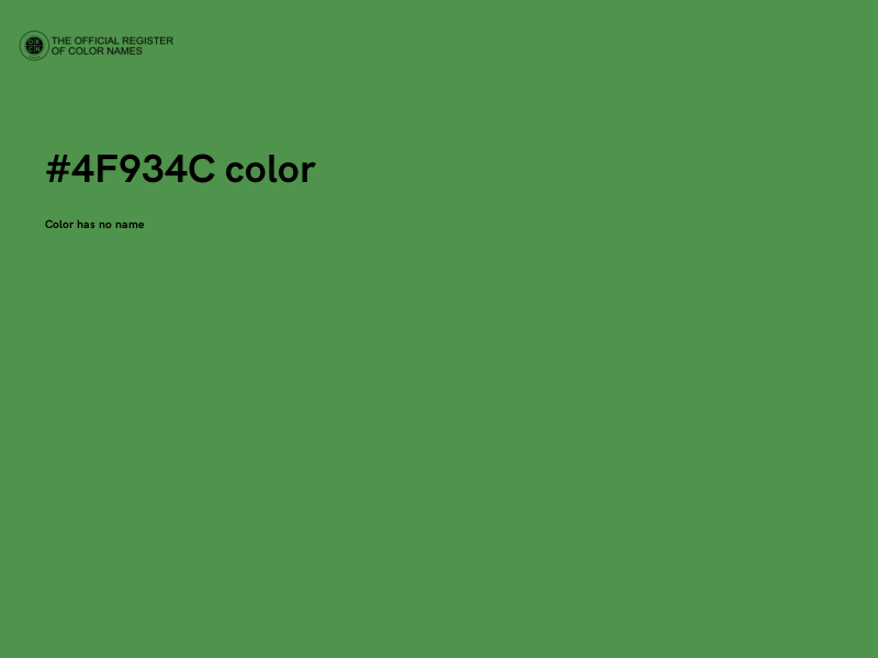 #4F934C color image
