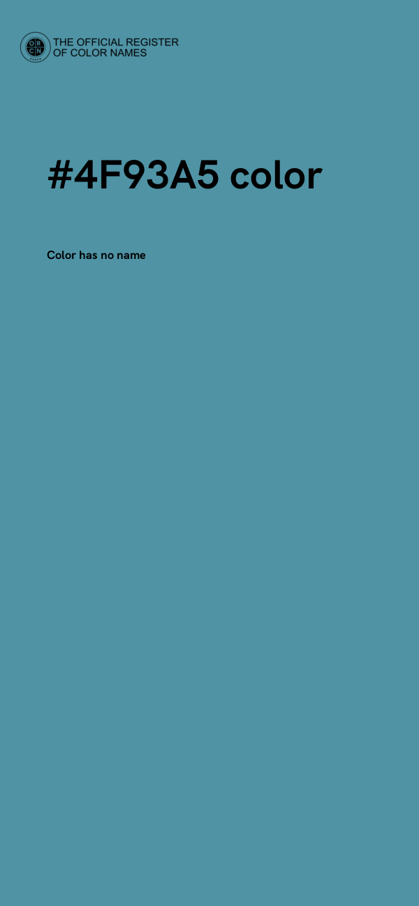 #4F93A5 color image