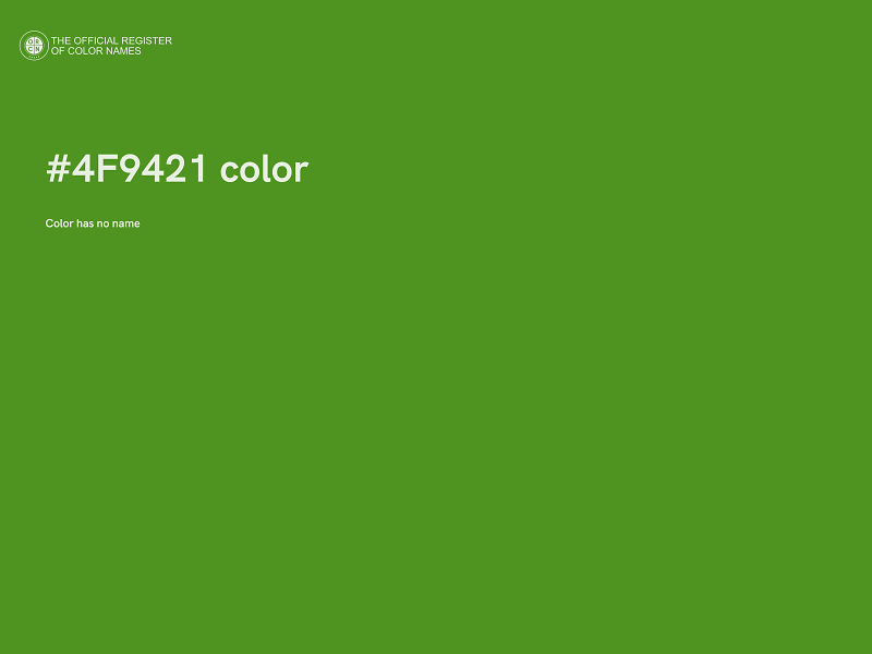 #4F9421 color image