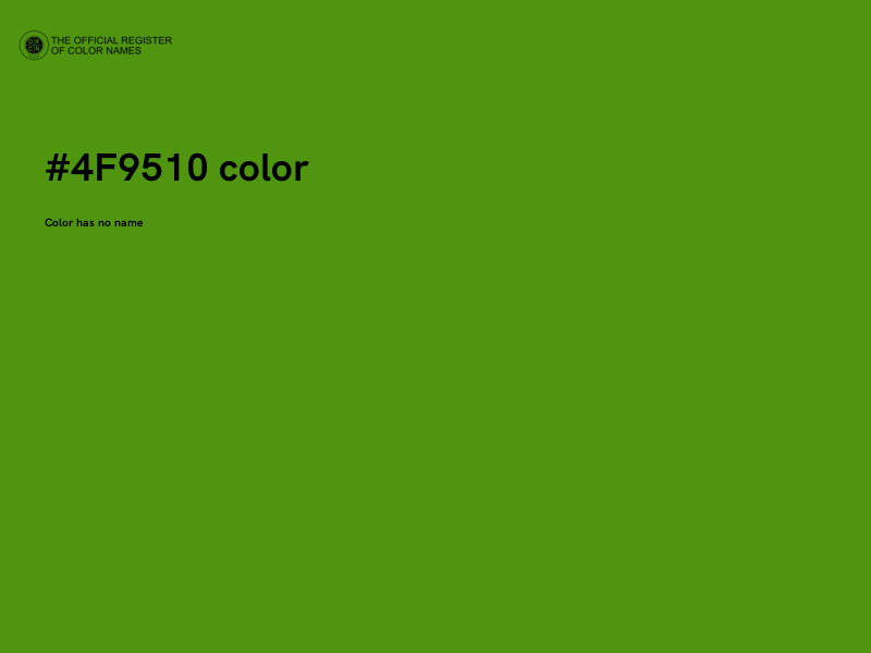 #4F9510 color image