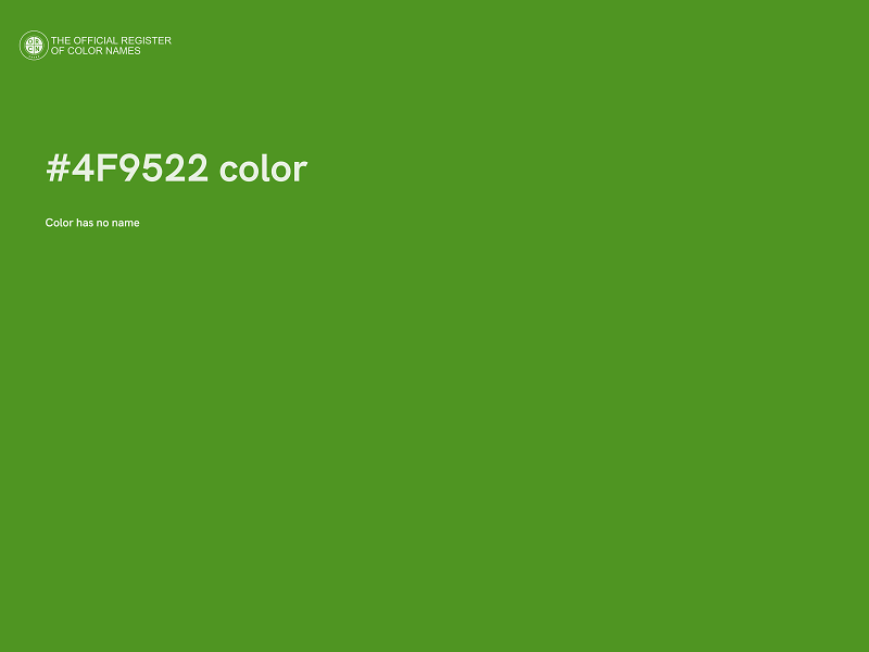 #4F9522 color image
