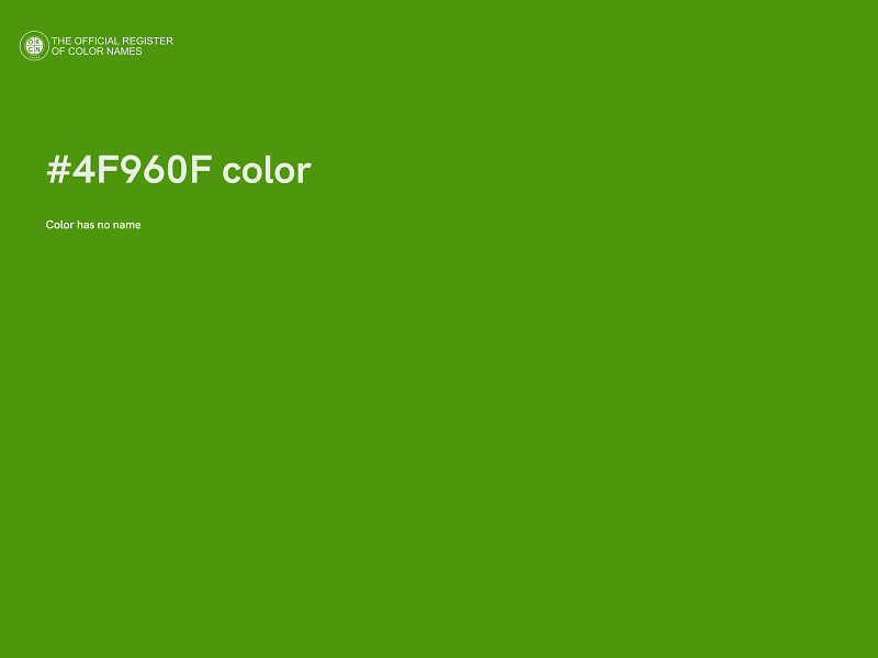 #4F960F color image