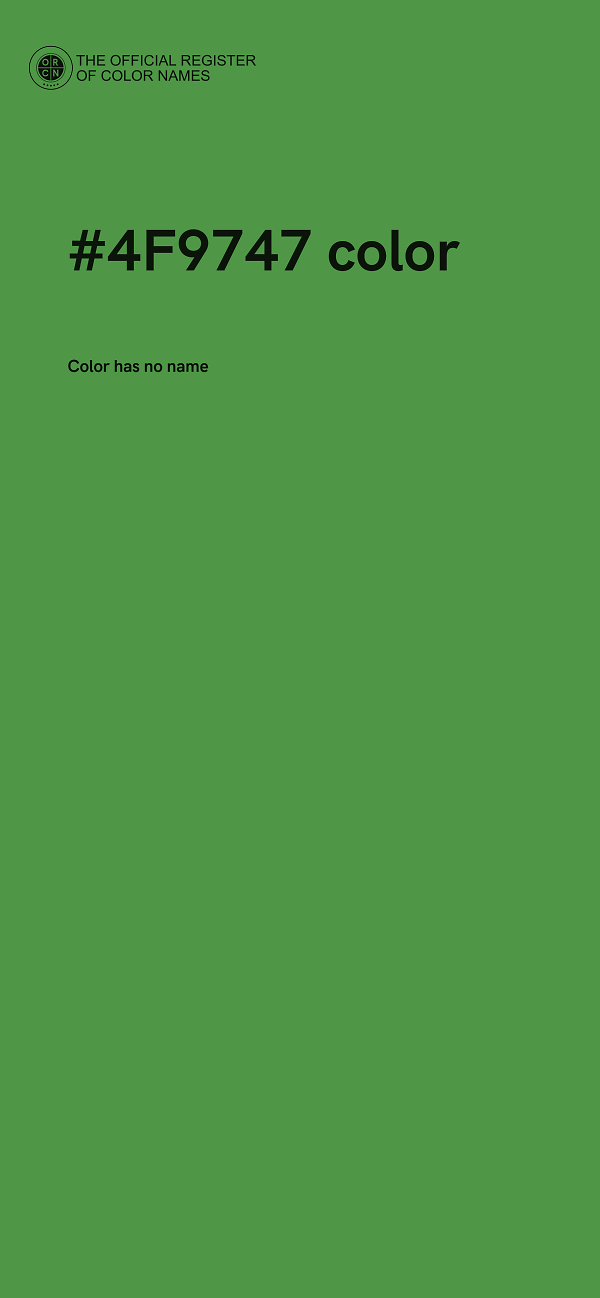 #4F9747 color image