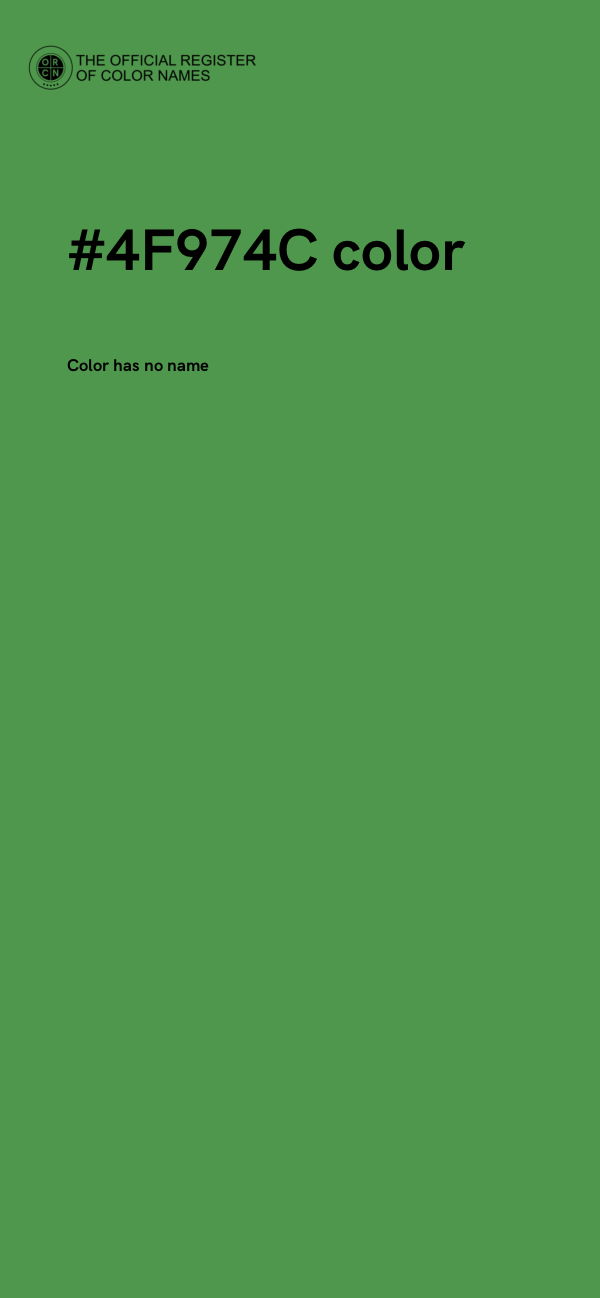 #4F974C color image