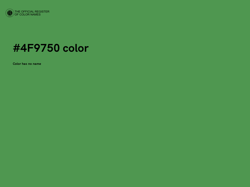 #4F9750 color image