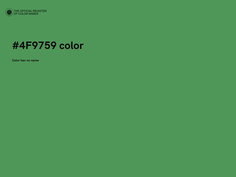 #4F9759 color image