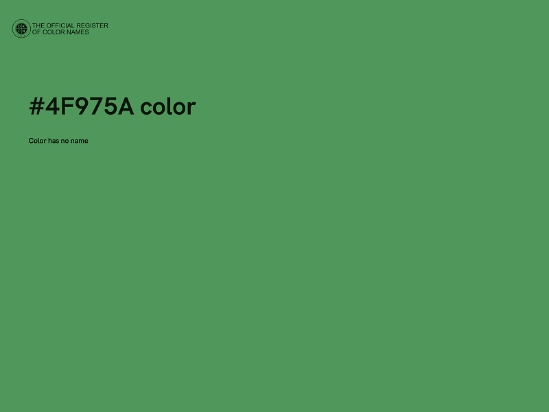 #4F975A color image