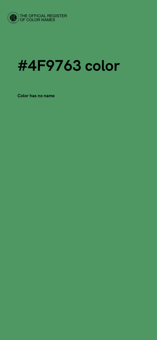 #4F9763 color image
