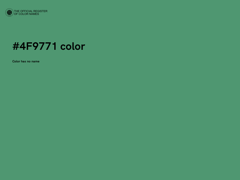 #4F9771 color image
