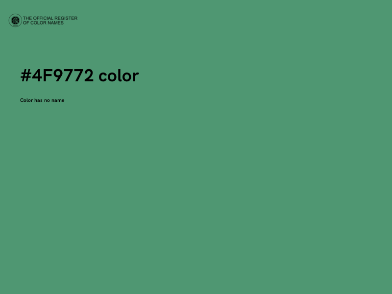 #4F9772 color image