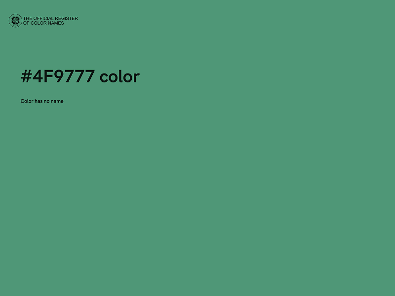 #4F9777 color image